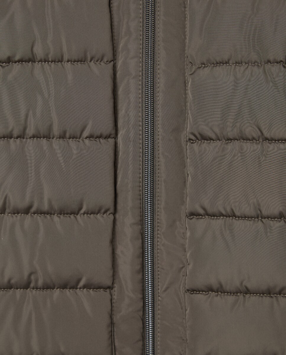 Casaco Acolchoado Combinado 520 Caqui-6