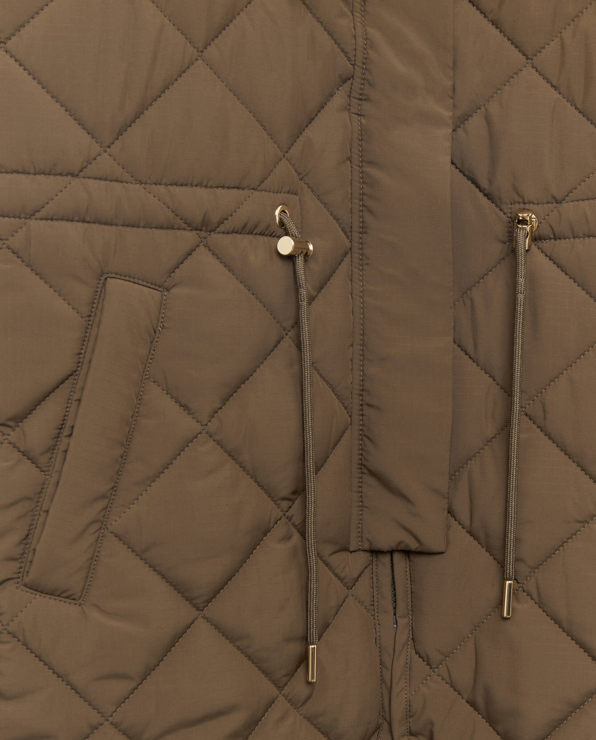 Parka estilo husky com capuz Caqui-6
