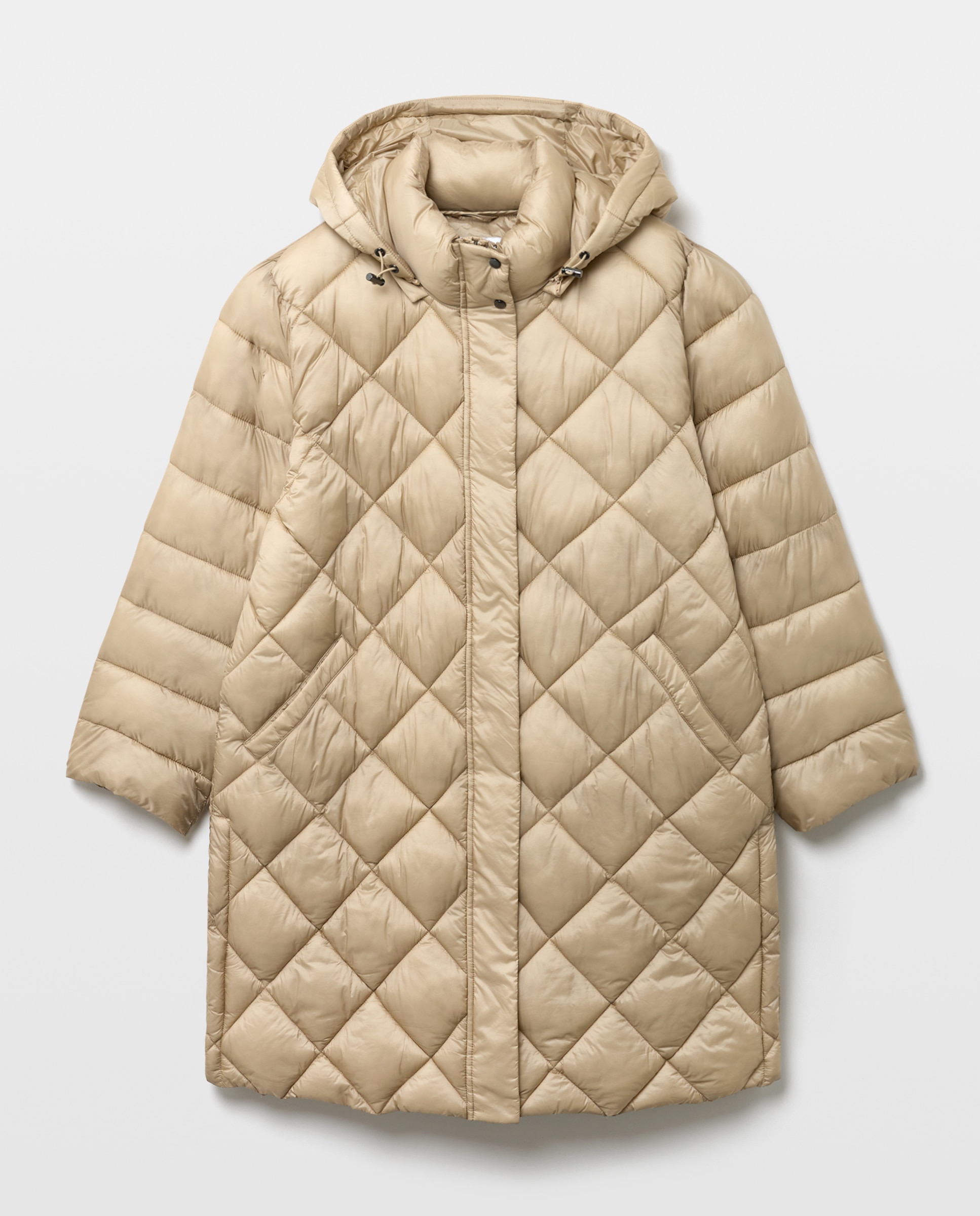Imagem 0 de Parka Comprida Acolchoada com Capuz