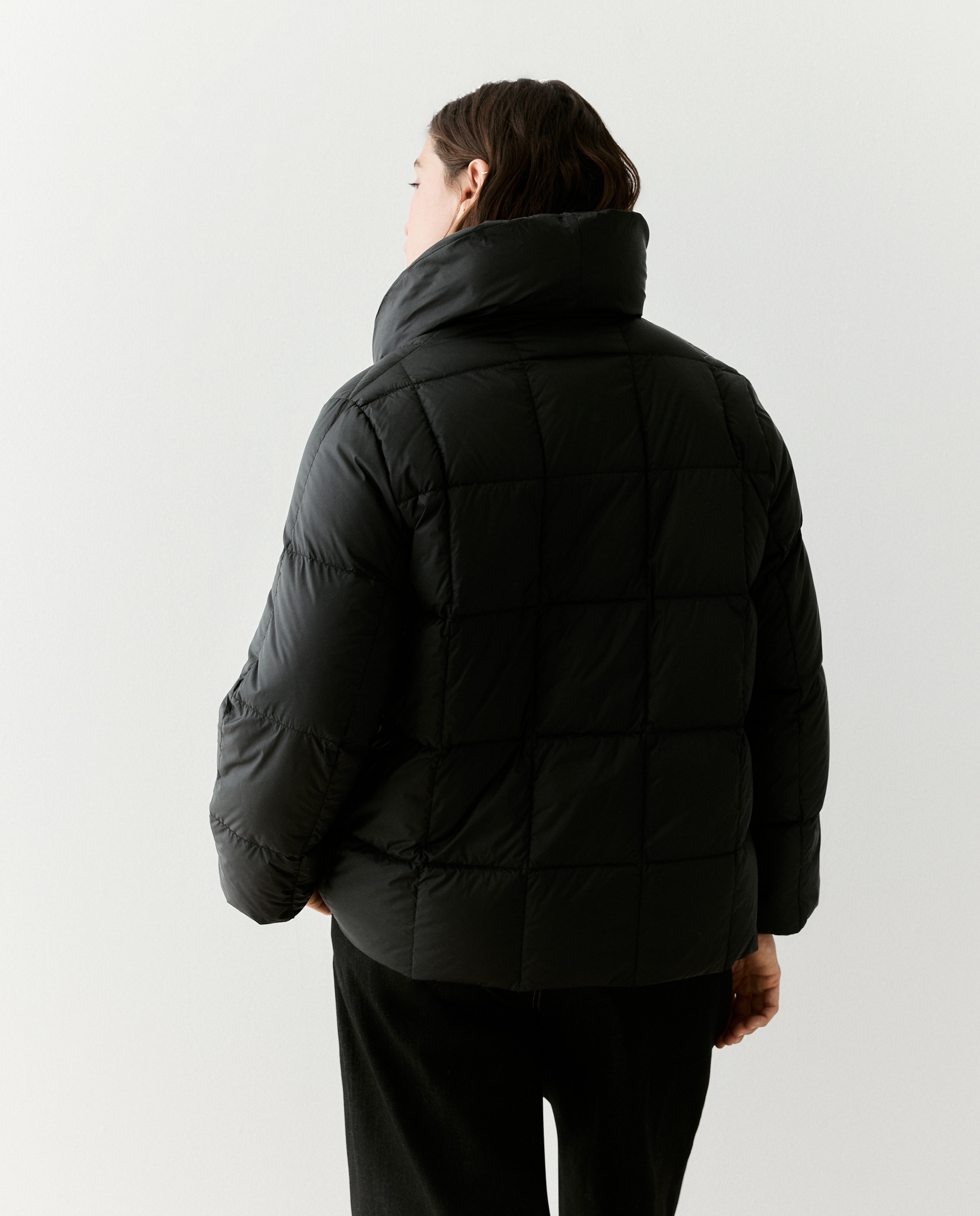 Plumífero corto de mujer - Couchel - Negro Negro-4