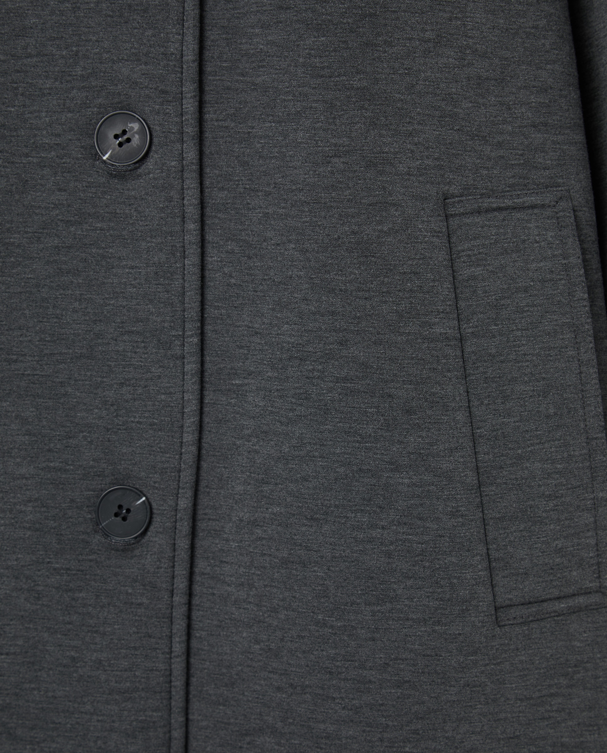 Casacão Comprido Liso 820 Cinzento Médio-6