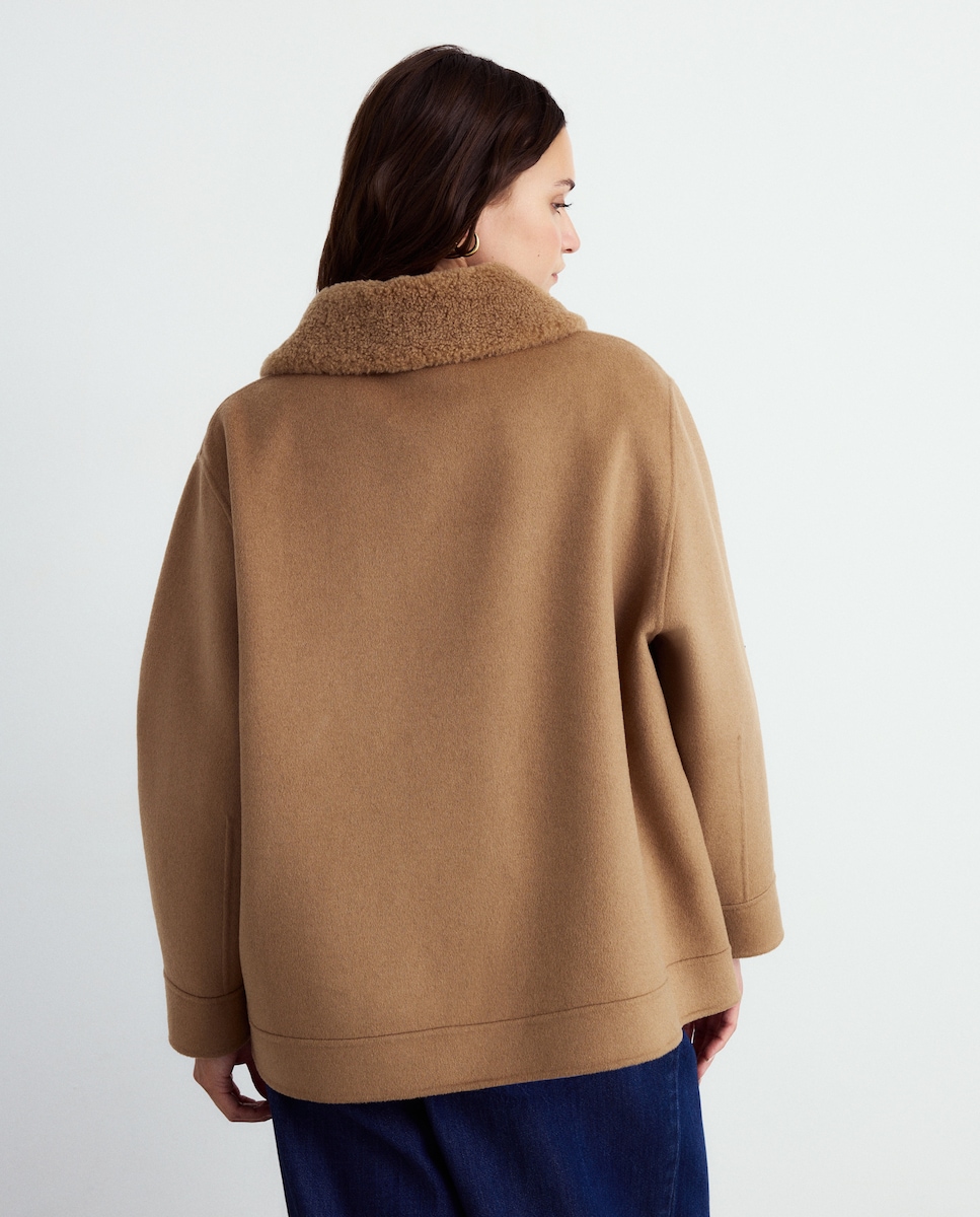 Casacão em Mistura de Lã 730 Camel-4