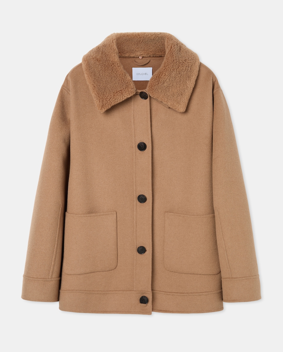 Casacão em Mistura de Lã 730 Camel-5
