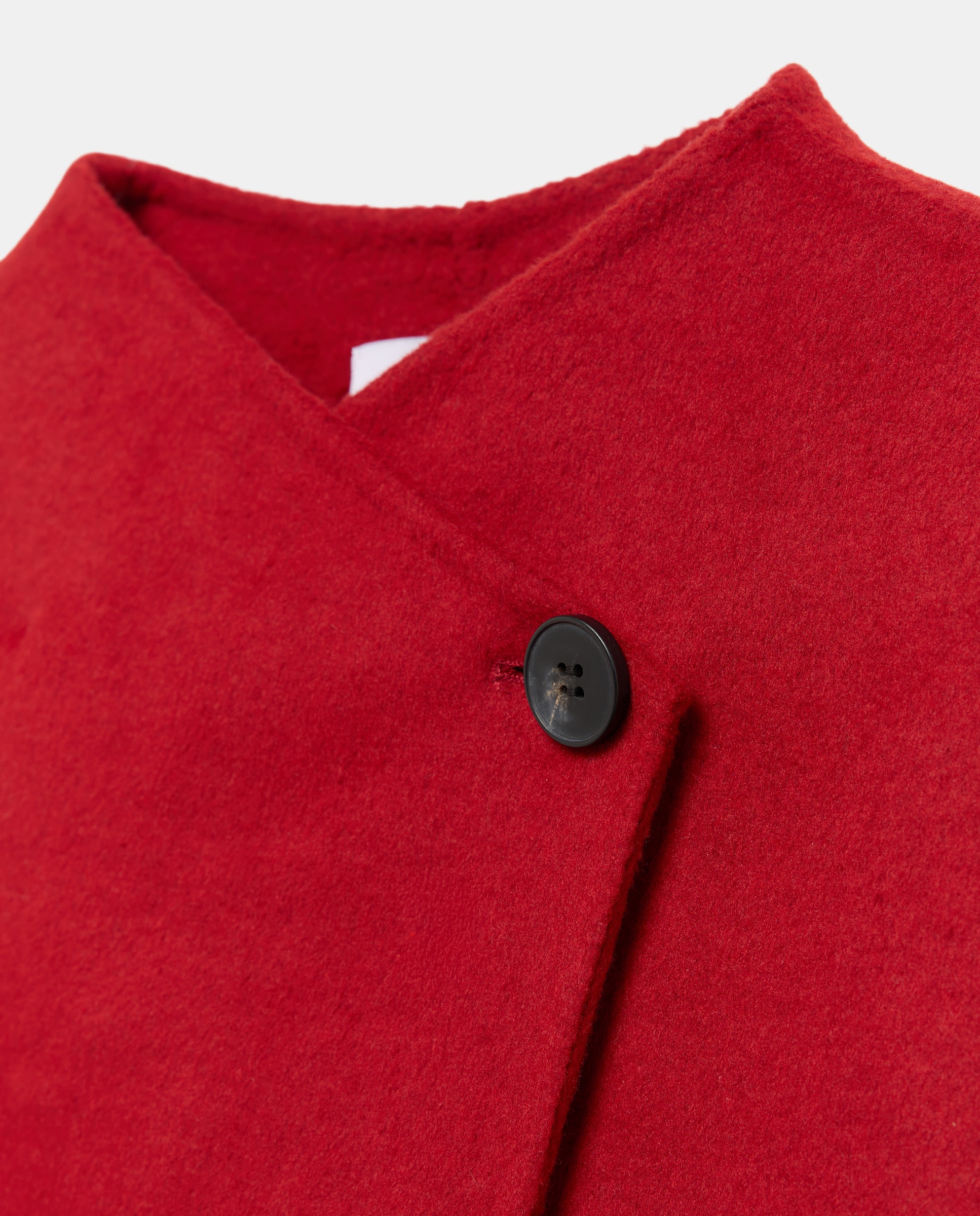 Chaqueta mezcla lana de mujer con botón - Couchel - 600 Rojo 600 Rojo-6