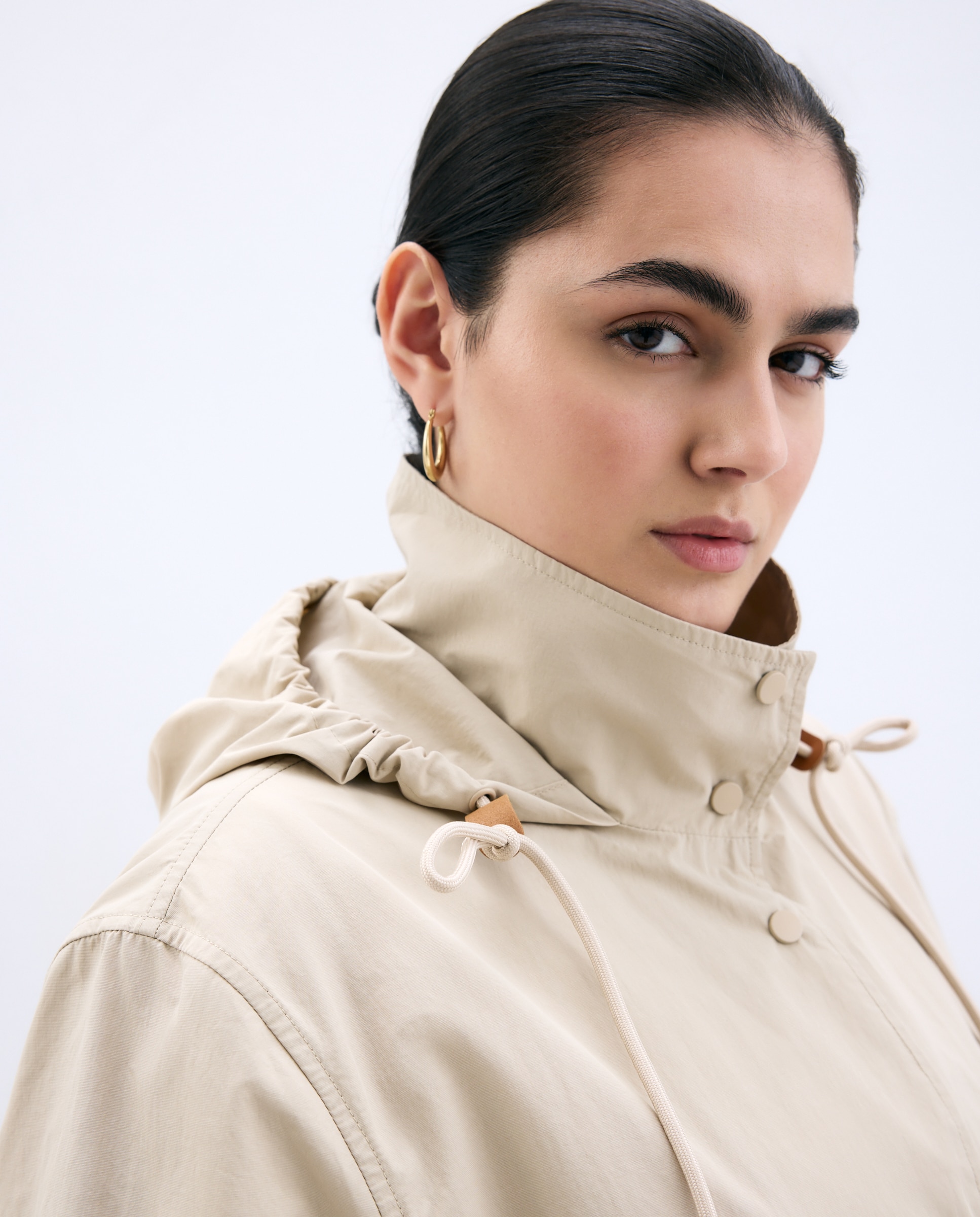 Parka Comprida com Capuz Gelo-4