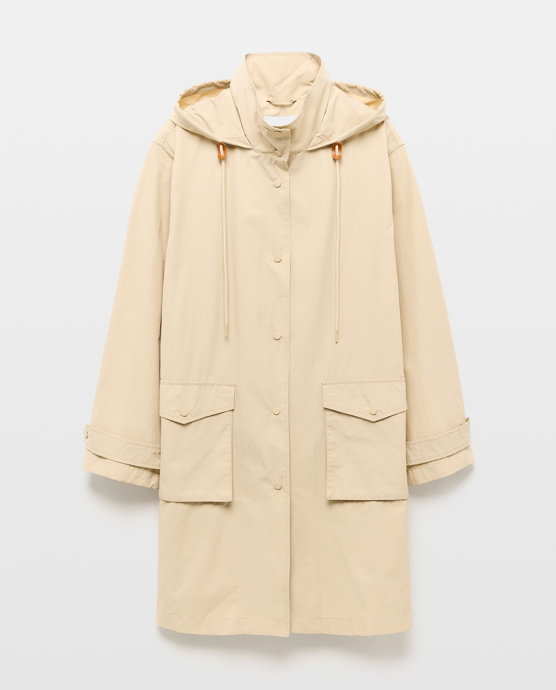 Parka Comprida com Capuz Gelo-5