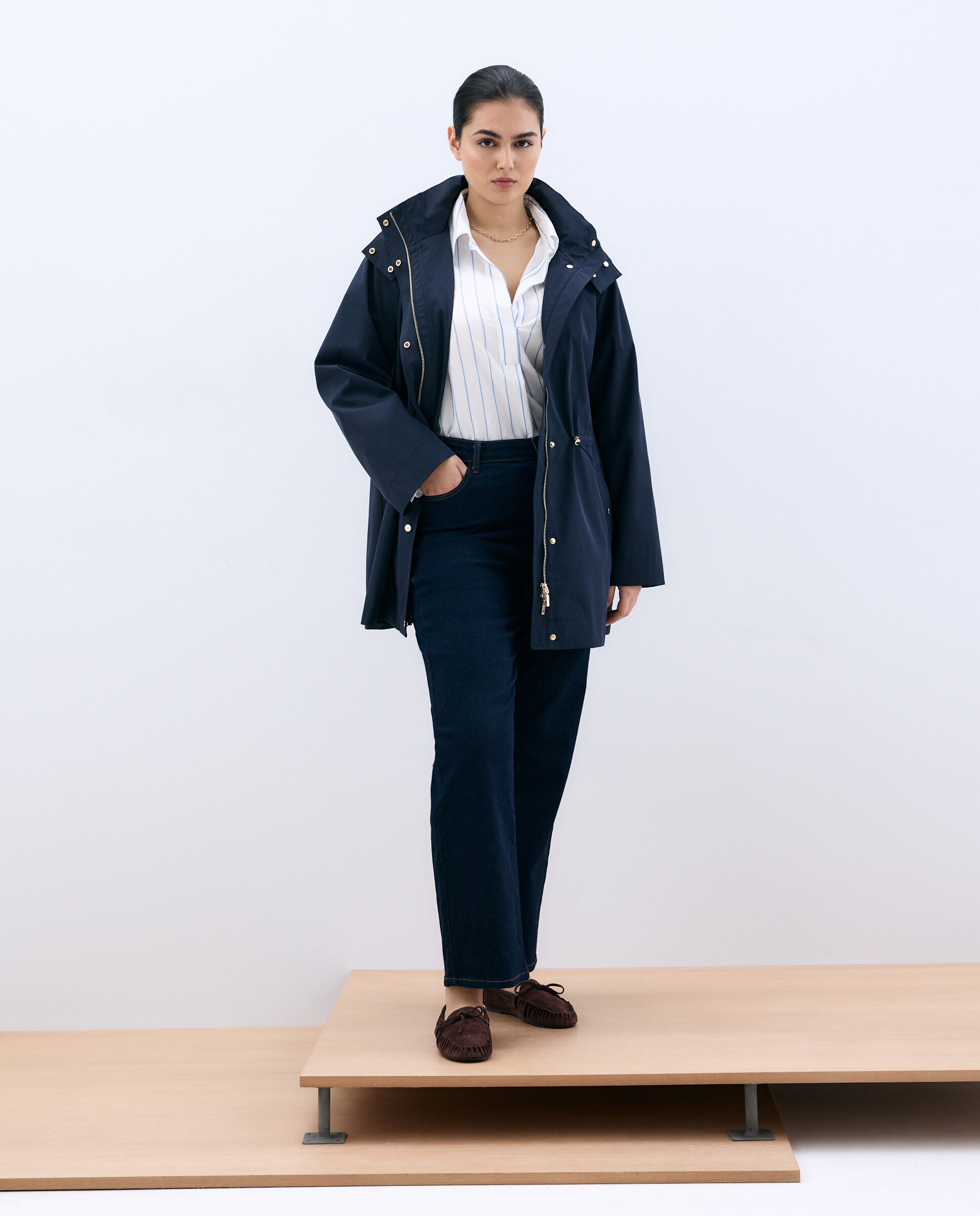 Imagem 0 de Parka Estilo Náutica com Capuz