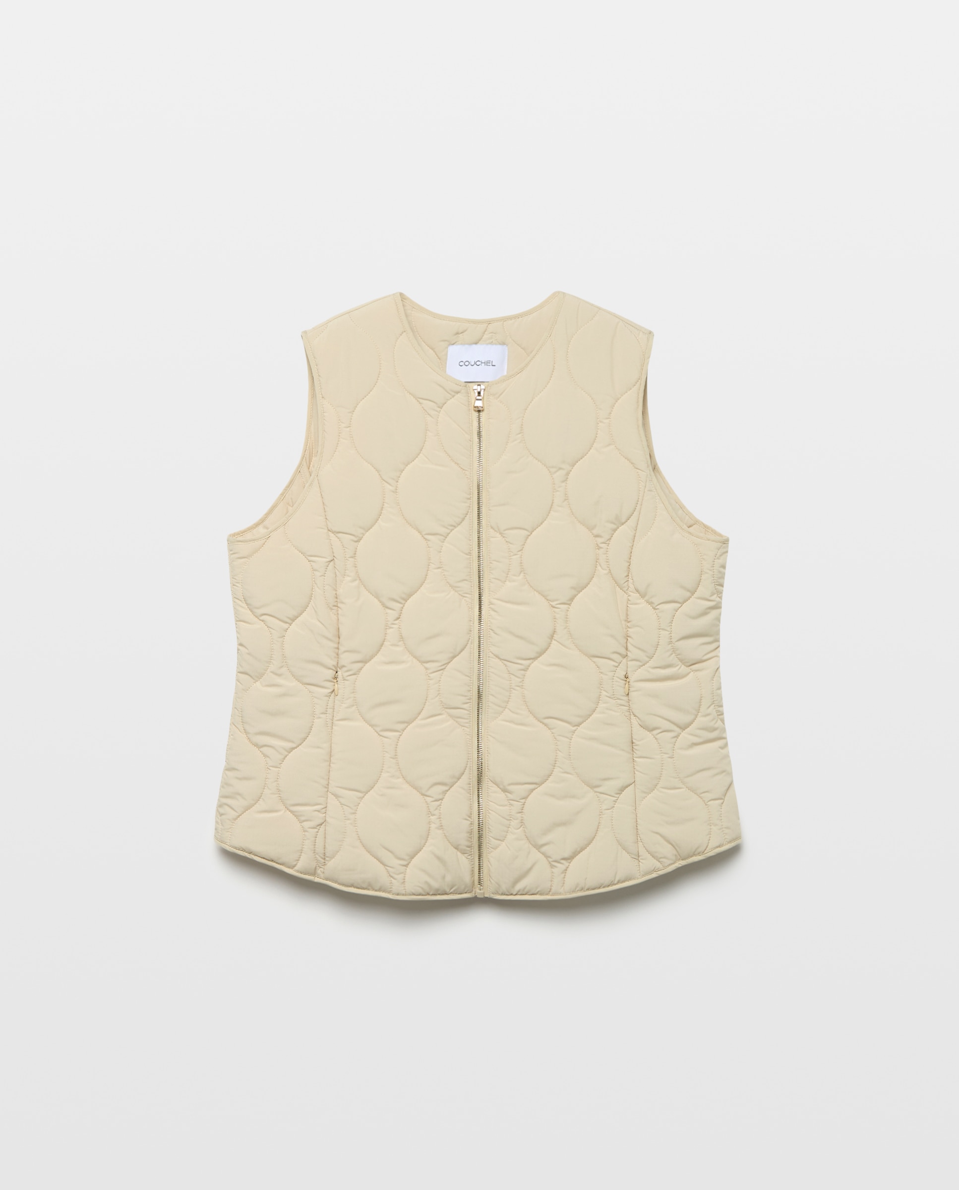 Parka Ligeira com Colete Bege-7