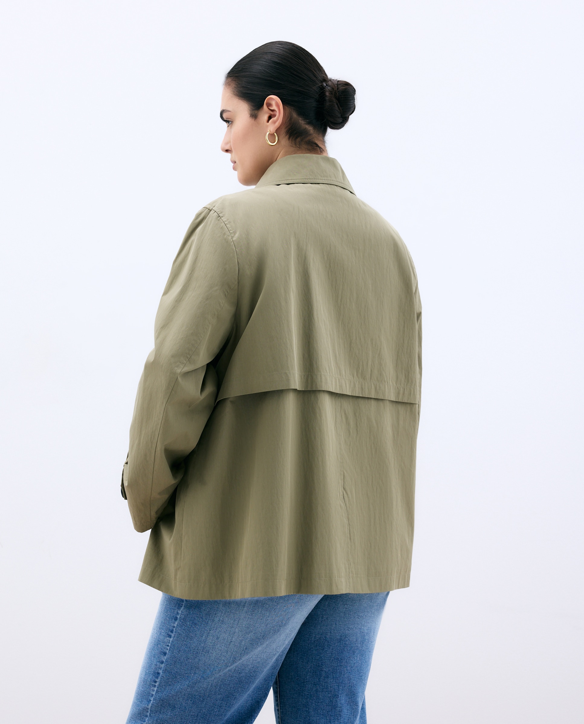 Parka Curta Lisa 520 Caqui-3