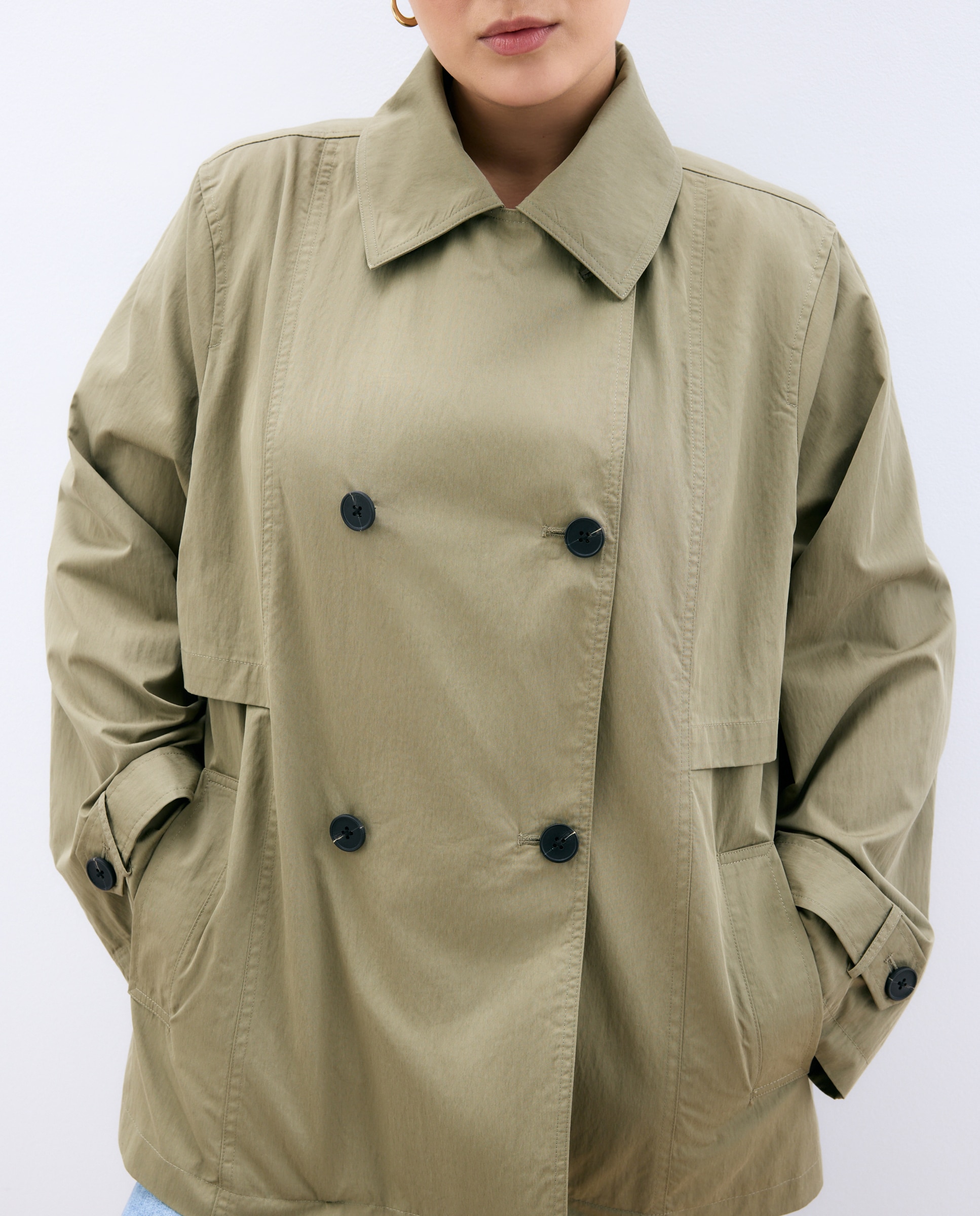 Parka Curta Lisa 520 Caqui-4