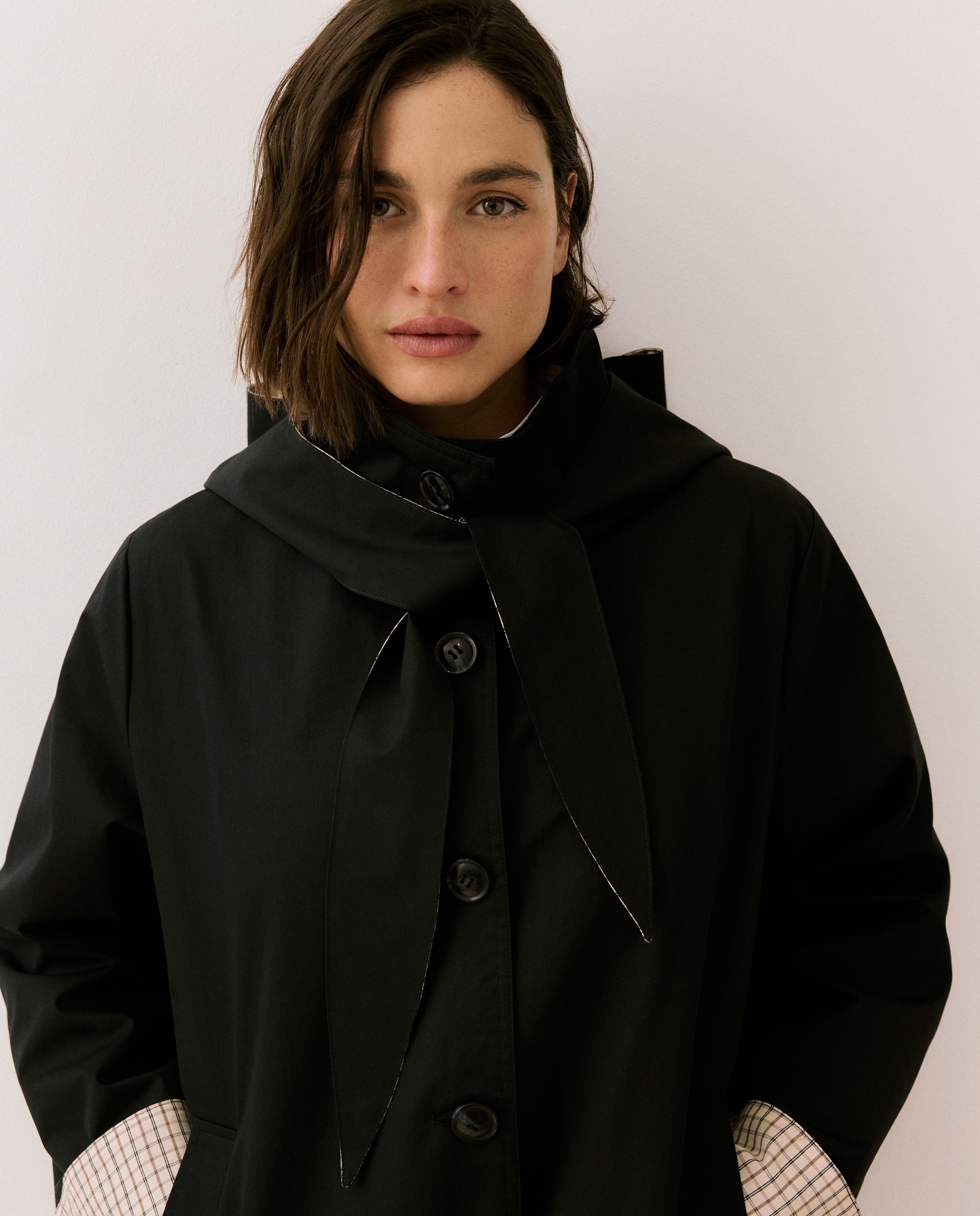 Parka Ligeira Lisa Azul-marinho-3