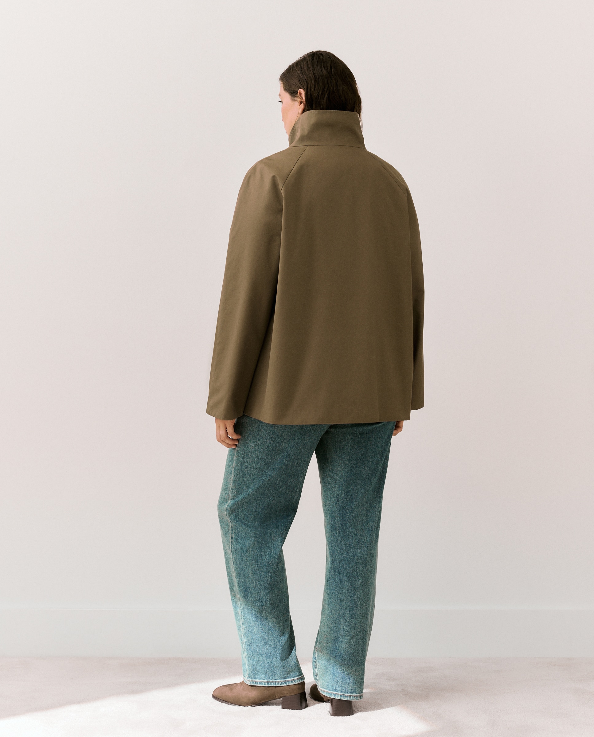 Parka Ligeira Lisa 520 Caqui-4