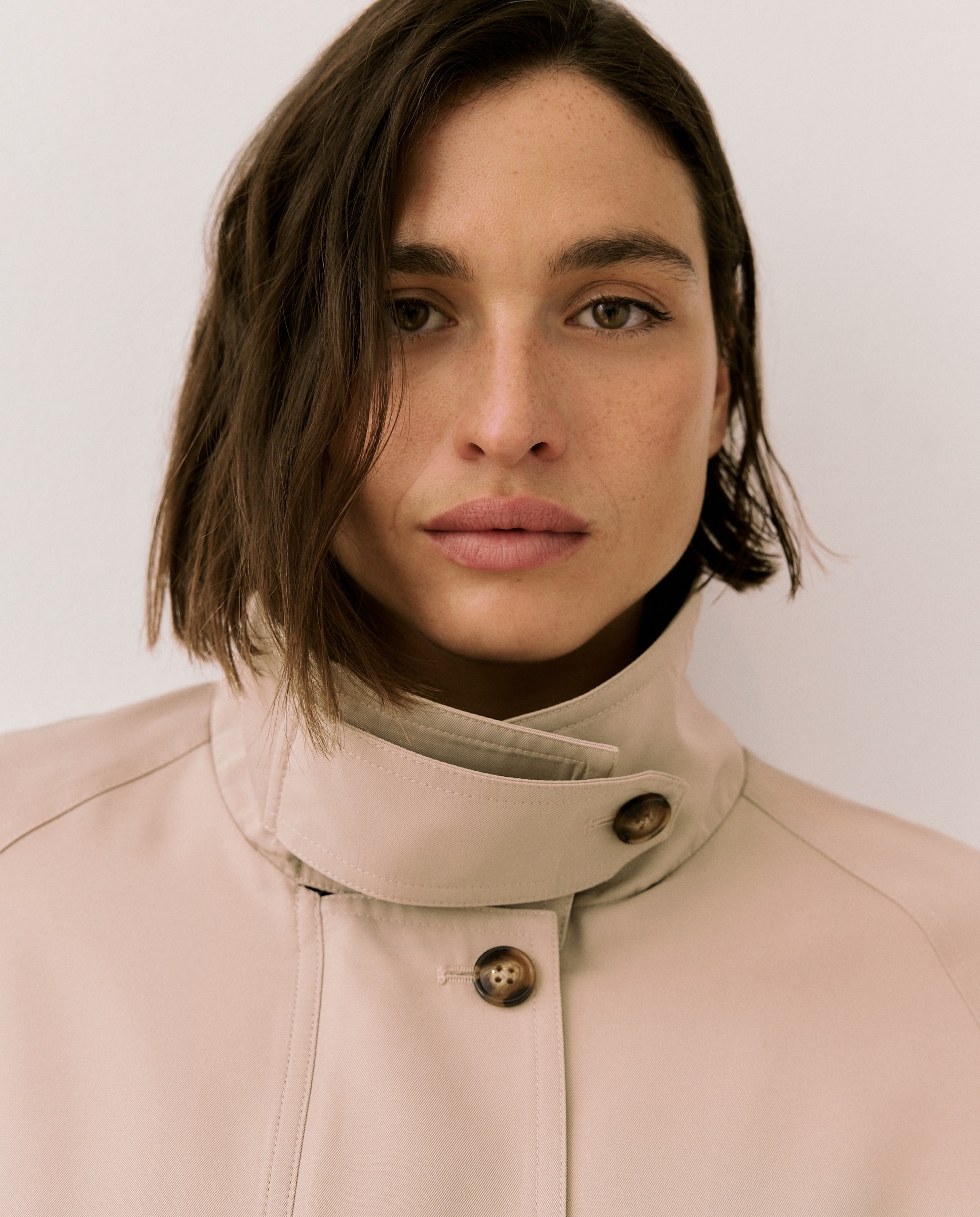 Parka Curta Lisa Bege-2