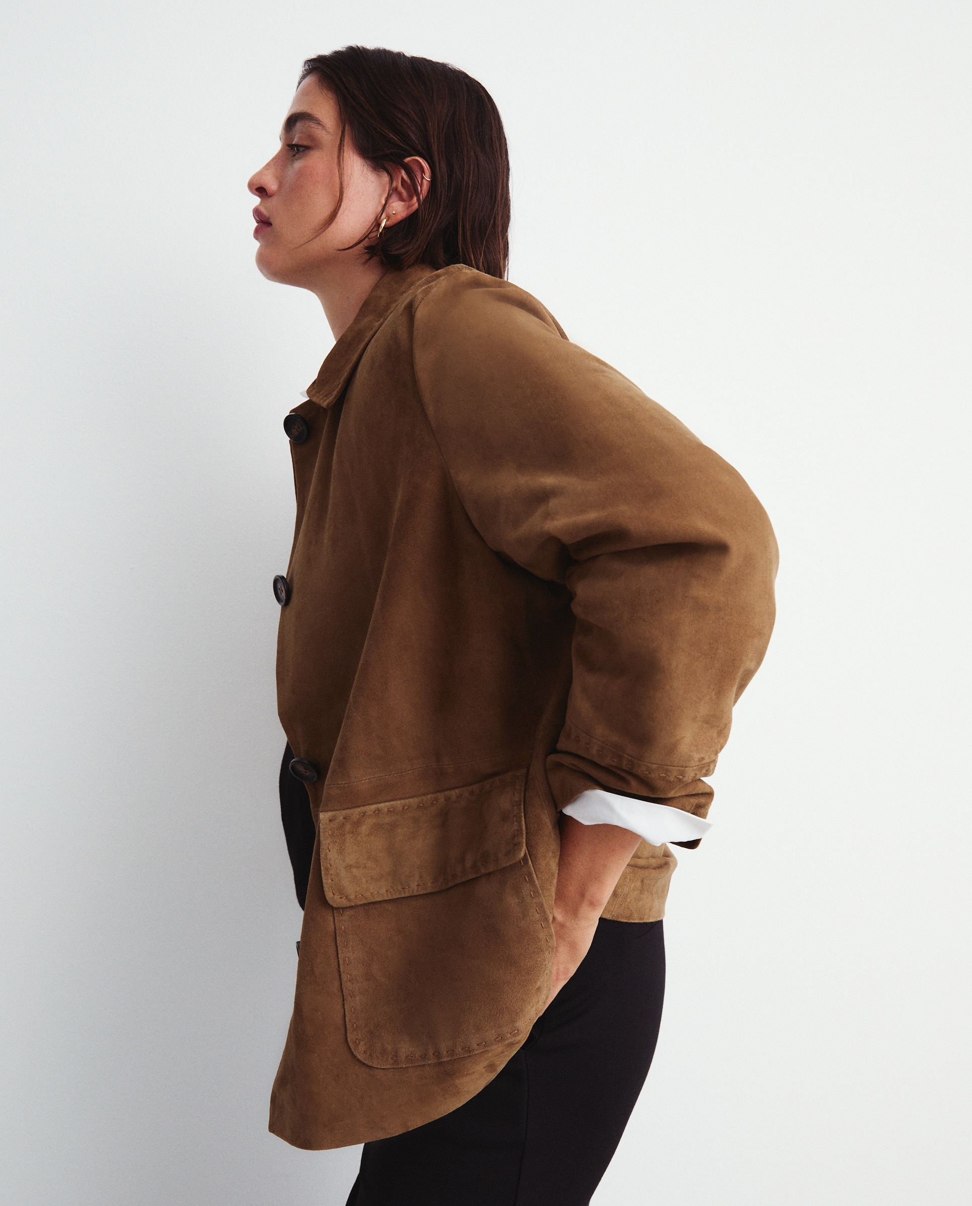 Chaqueta de piel ante de mujer - Couchel - 730 Camel 730 Camel-1