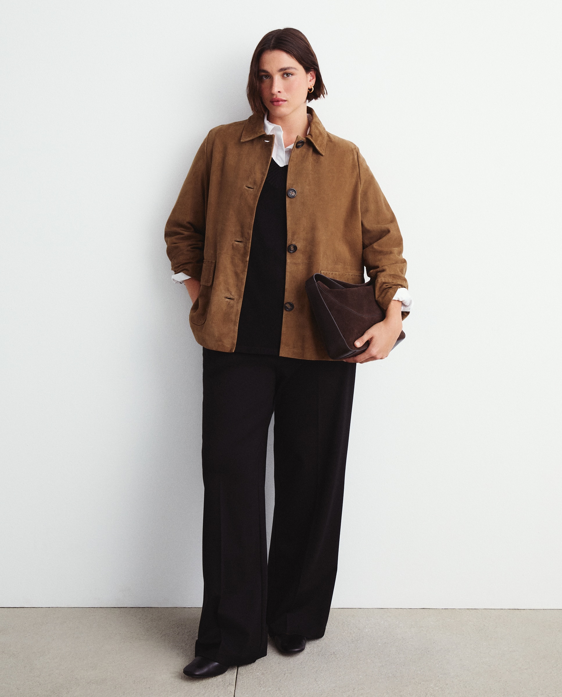 Chaqueta de piel ante de mujer - Couchel - 730 Camel 730 Camel-2