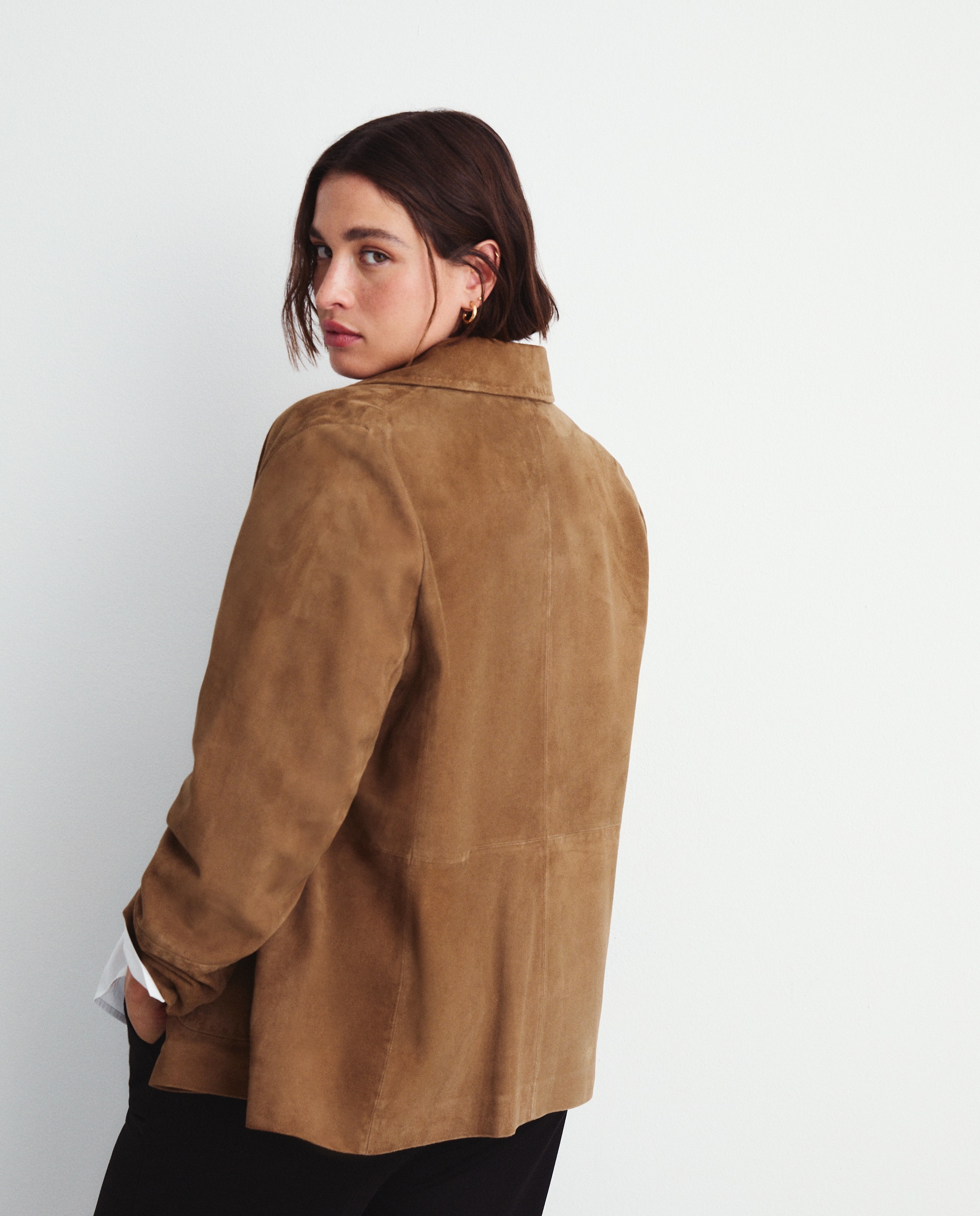 Chaqueta de piel ante de mujer - Couchel - 730 Camel 730 Camel-4