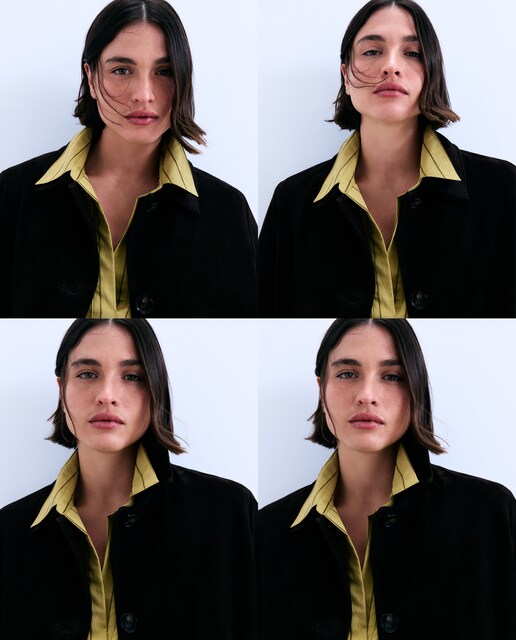 Imagen 0 de Chaqueta de piel ante de mujer Marrón