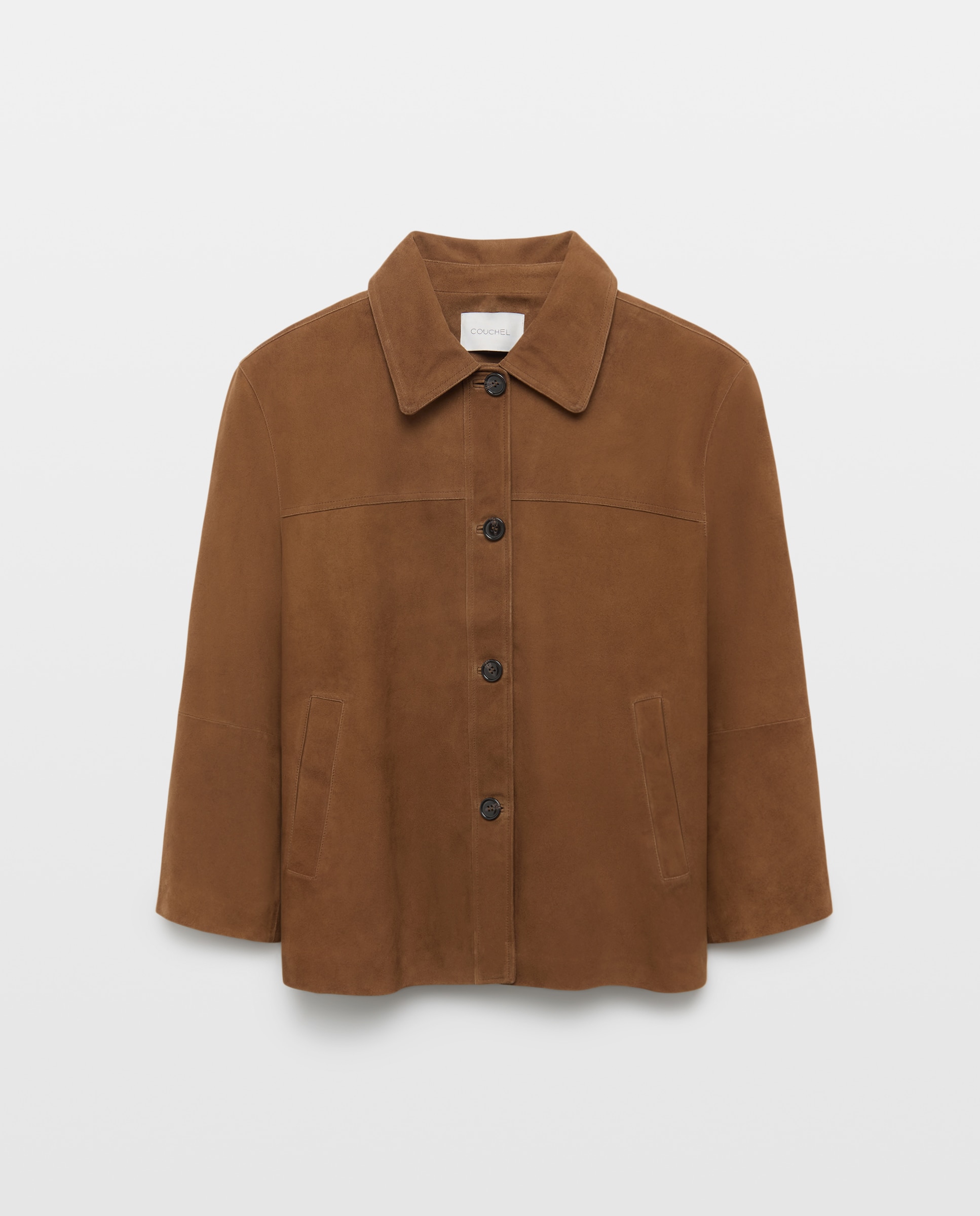 Chaqueta de mujer de piel de ante - Couchel - 730 Camel 730 Camel-5
