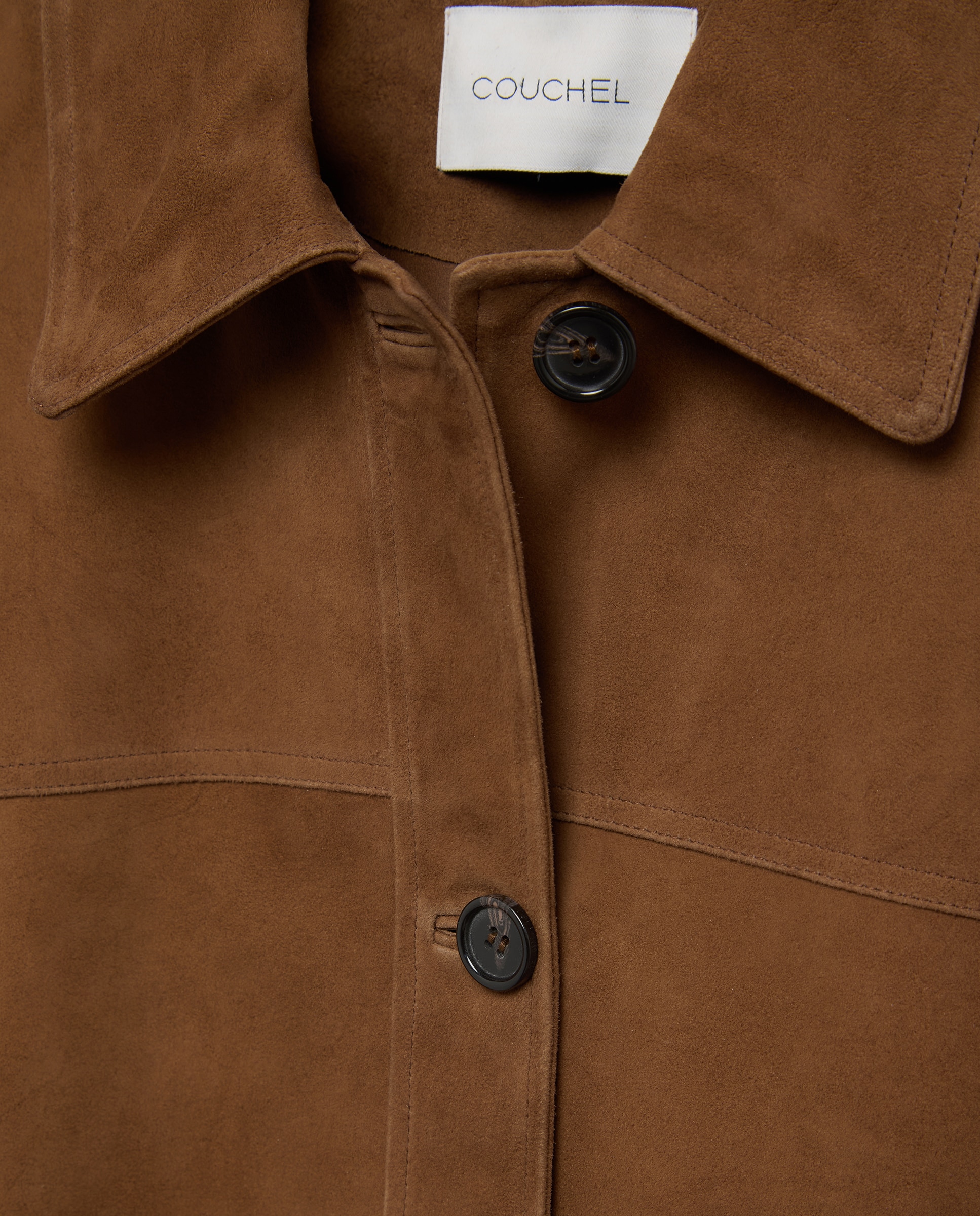 Chaqueta de mujer de piel de ante - Couchel - 730 Camel 730 Camel-6