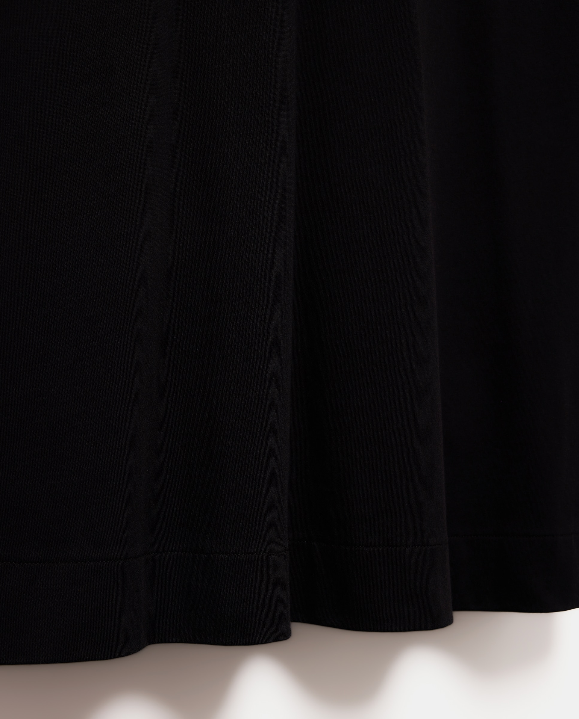 Vestido midi de manga corta de mujer - Couchel - Negro Negro-6