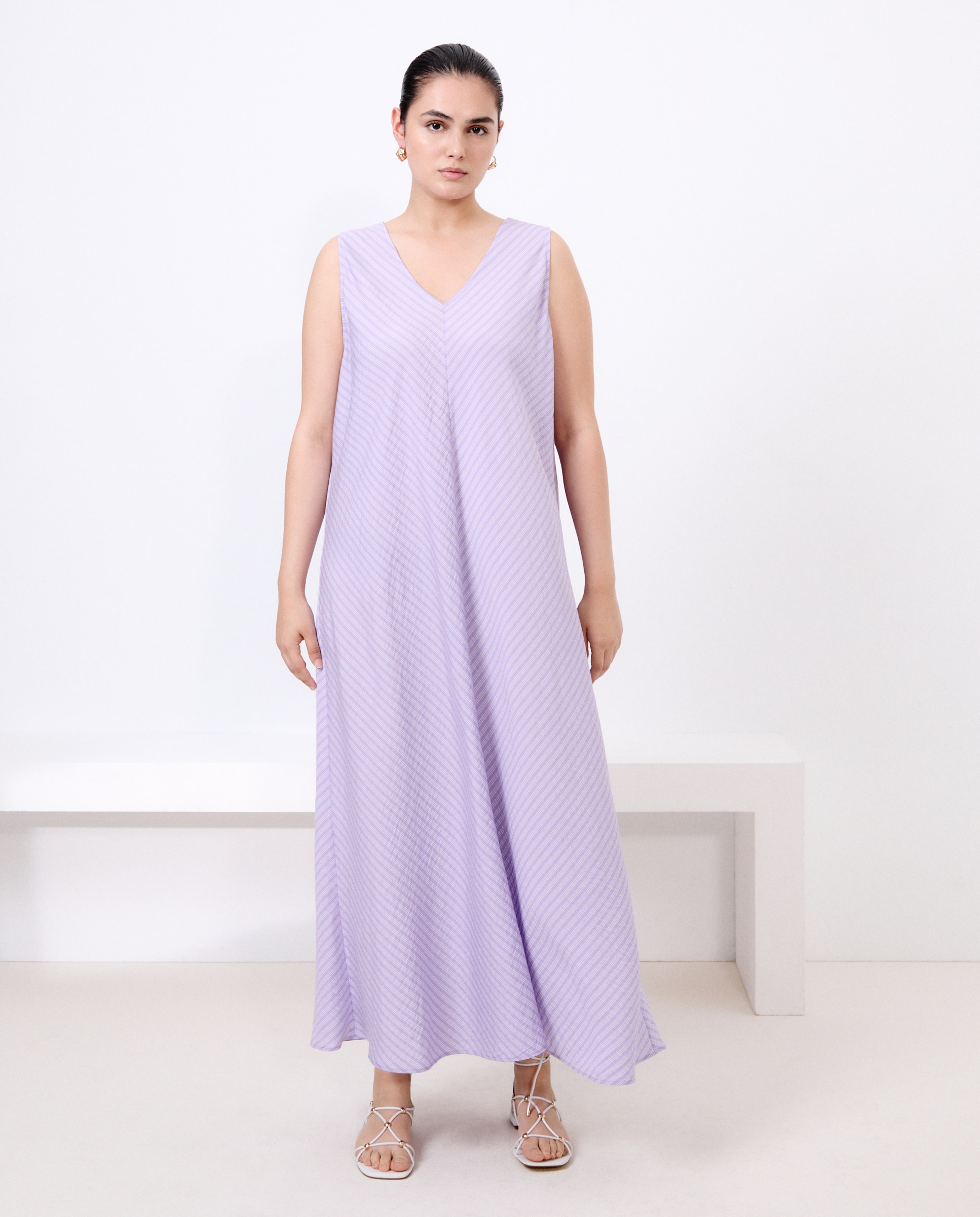 Imagem 0 de Vestido Estampado sem Mangas