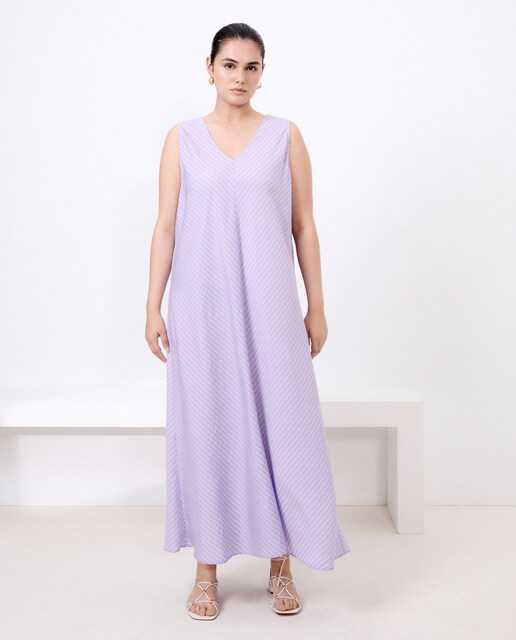 Imagen 0 de Vestido sin mangas estampado de mujer