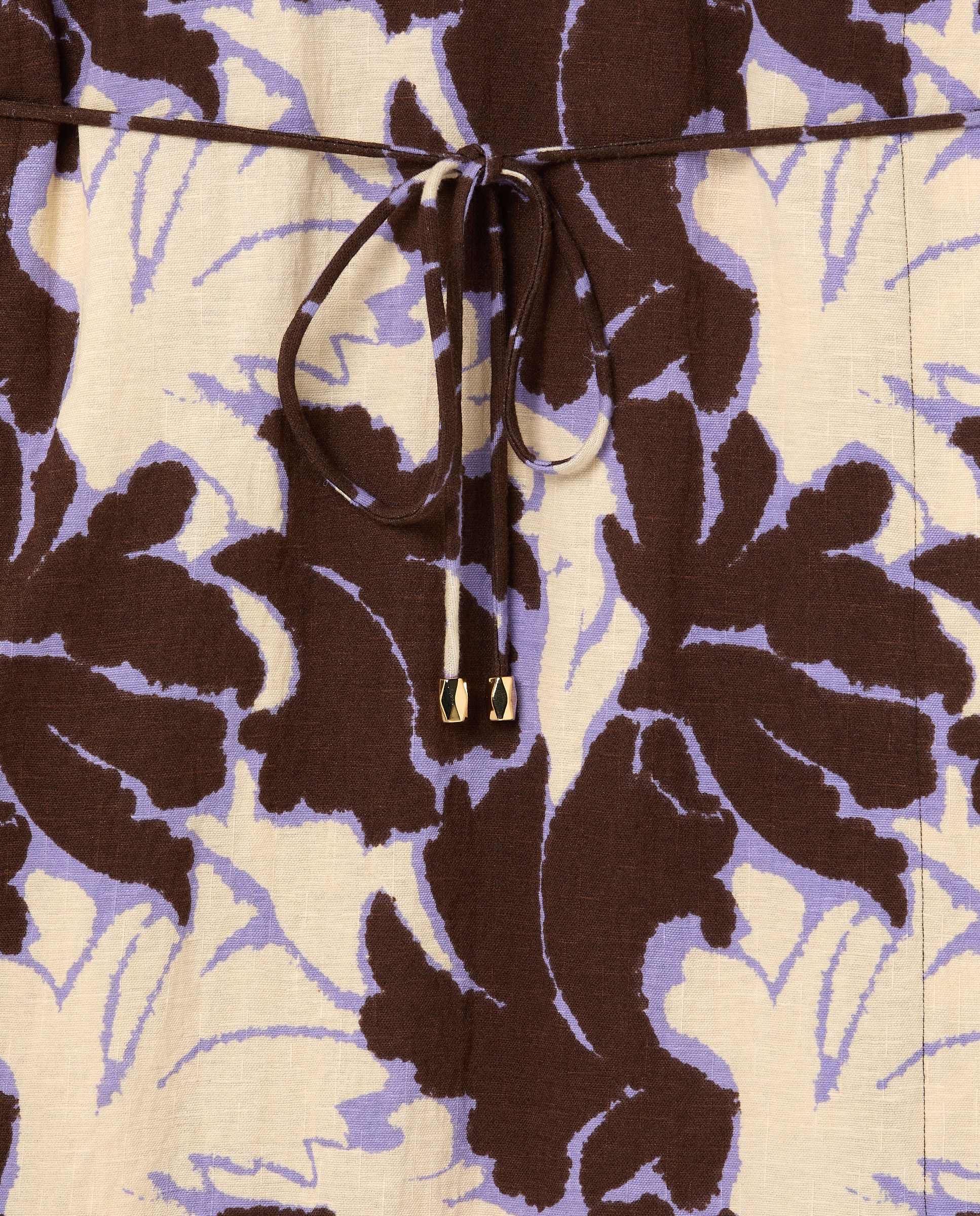 Vestido de Malha com Manga Curta Castanho-5