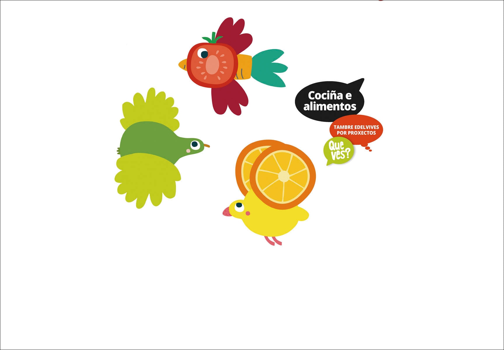Imagen 0 de Proxecto Que ves? - 3 anos : Cociña e alimentos