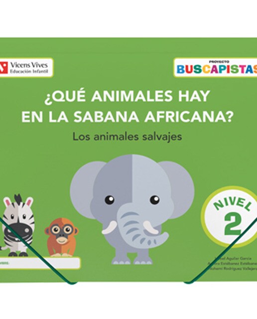 BUSCAPISTAS N-2¿QUE ANIMALES HAY EN LA SABANA (P4)  (Tapa blanda) 1
