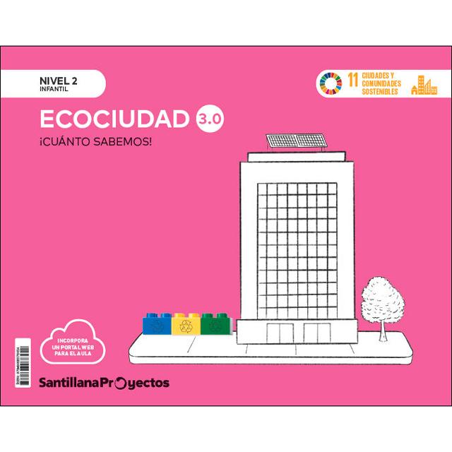 Imagen 1 de CUANTO SABEMOS NIVEL 2 LA ECOCIUDAD 3.0  (Tapa blanda)