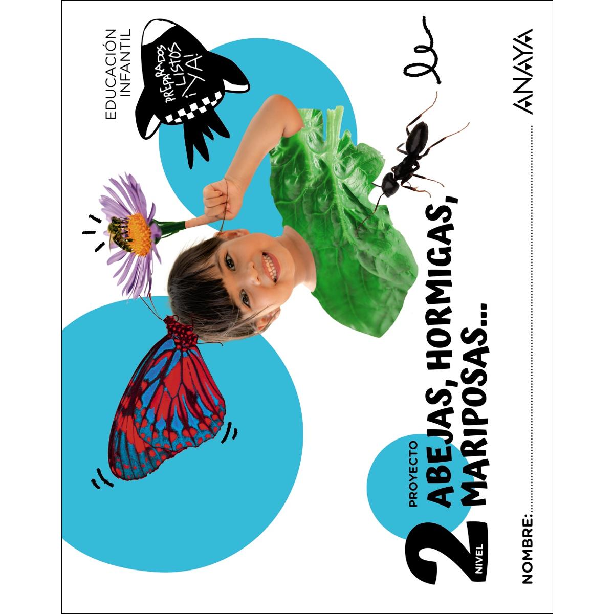 Portada de Abejas, hormigas, mariposas... Nivel 2