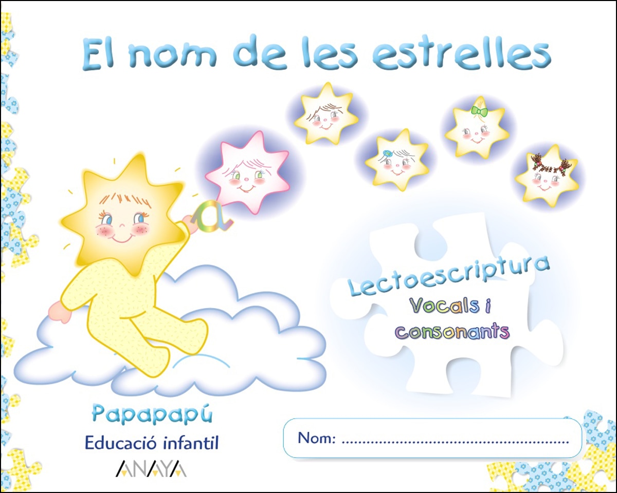 El nom de les estrelles. Lectoescriptura