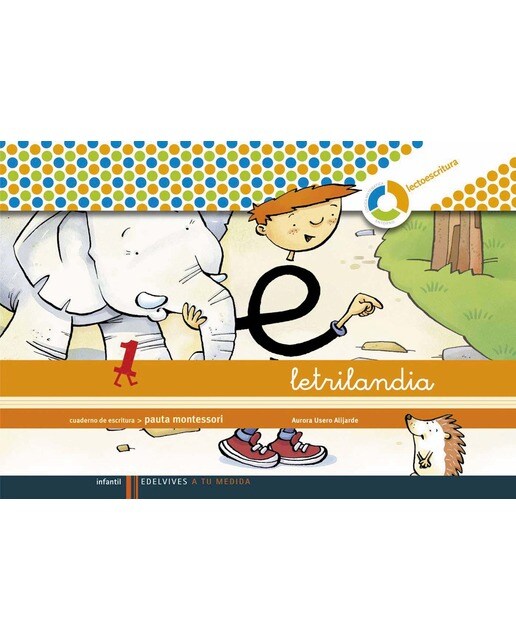 Imagen 0 de Letrilandia - Cuaderno de escritura 1. Pauta montessori  (Tapa blanda)
