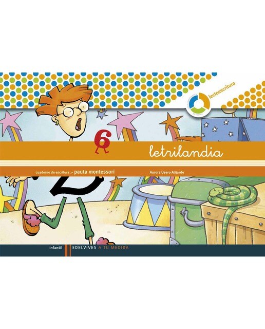 Letrilandia - Cuaderno de escritura 6. Pauta montessori  (Tapa blanda) 1