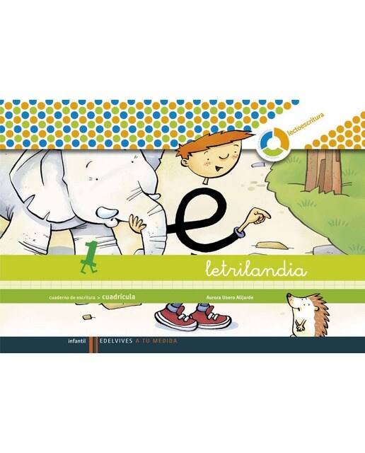 Portada de Letrilandia - Cuaderno de escritura 1. Cuadrícula