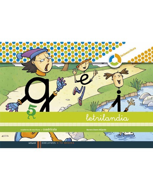 Letrilandia - Cuaderno de escritura 5. Cuadrícula (Tapa blanda) 1