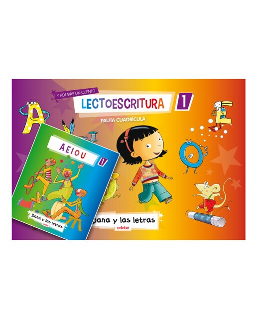 LECTOESCRITURA CUADERNO 1 PAUTA CUADRICULA + 1 CUENTO