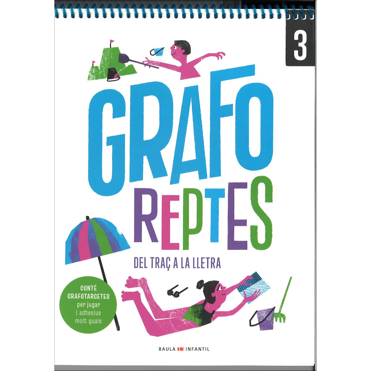 Imagen 0 de Grafo Reptes - Del traç a la lletra 3 - Infantil  (Tapa blanda)