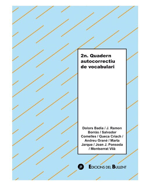 2n quadern autocorrectiu de vocabulari (Tapa blanda) 1