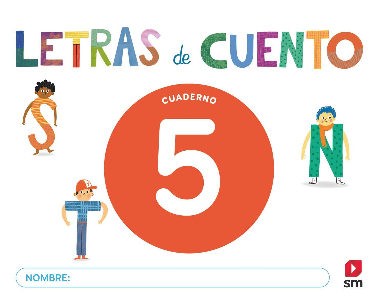 Imagen 0 de Cuaderno de lectoescritura 5. Letras de cuento  (Tapa blanda)