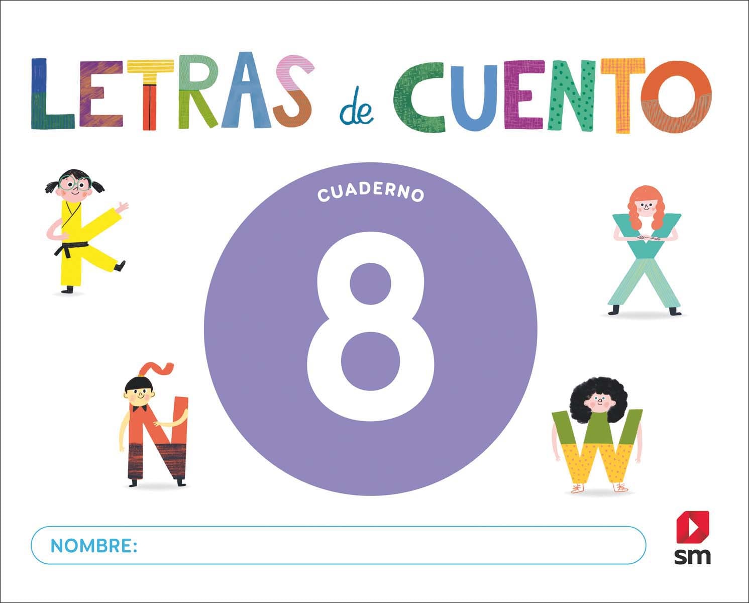 Imagen 1 de Cuaderno de lectoescritura 8. Letras de cuento  (Tapa blanda)