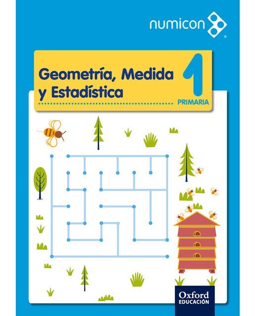 Portada de Numicon 1.º Primaria Geometria Medida Cuaderno de Ejercicios 2.