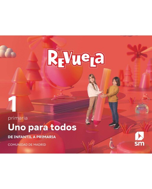 Método globalizado. Uno para todos. 1 Trimestre. 1 Primaria. Revuela. Comunidad de Madrid  (Tapa blanda) 1