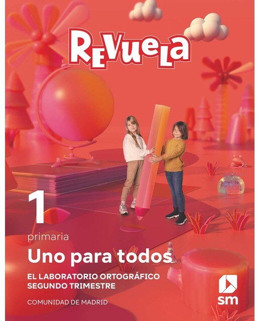 Método globalizado. Uno para todos. 2 Trimestre. 1 Primaria. Revuela. Comunidad de Madrid (Tapa blanda) 1