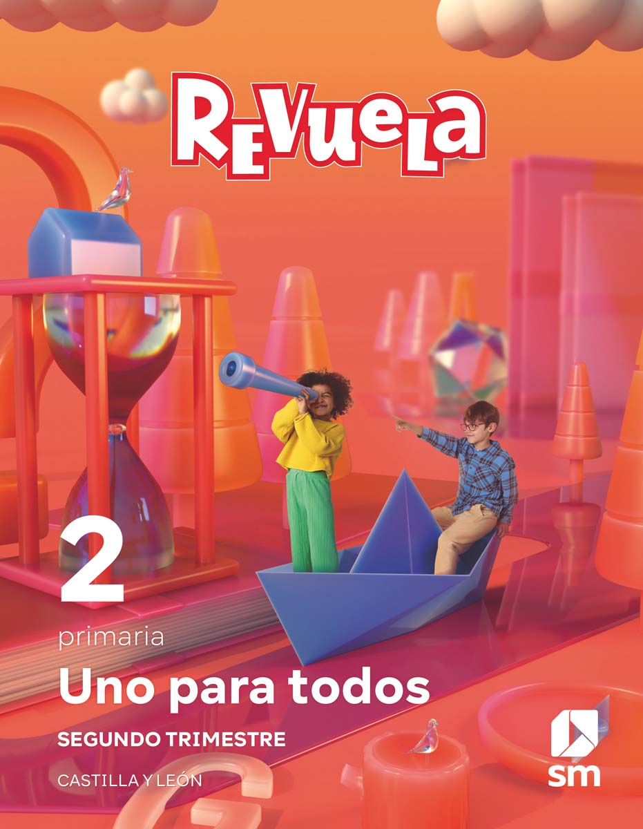 Imagen 1 de Método globalizado. Uno para todos. 2 Trimestre. 2 Primaria. Revuela. Castilla y León  (Tapa blanda)