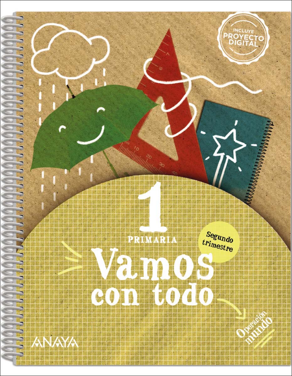 Vamos con todo 1. Segundo trimestre. Cuadrícula (Tapa blanda) 1