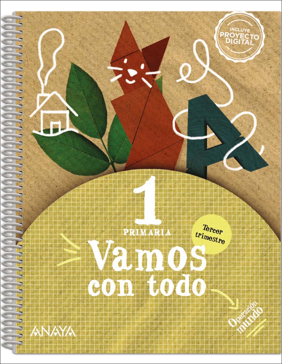 Vamos con todo 1. Tercer trimestre. Cuadrícula  (Tapa blanda) 1