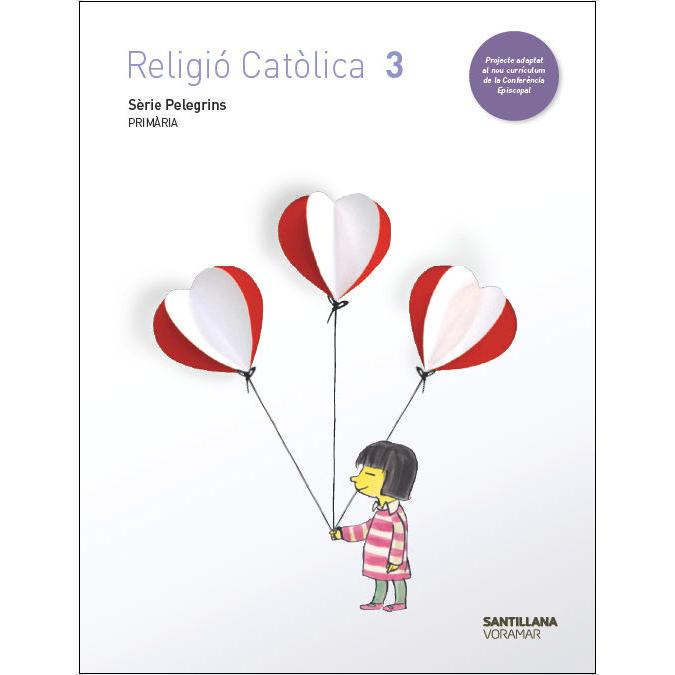 Portada de RELIGIO CATOLICA SERIE PELEGRINS 3 PRIMARIA (Tapa blanda).