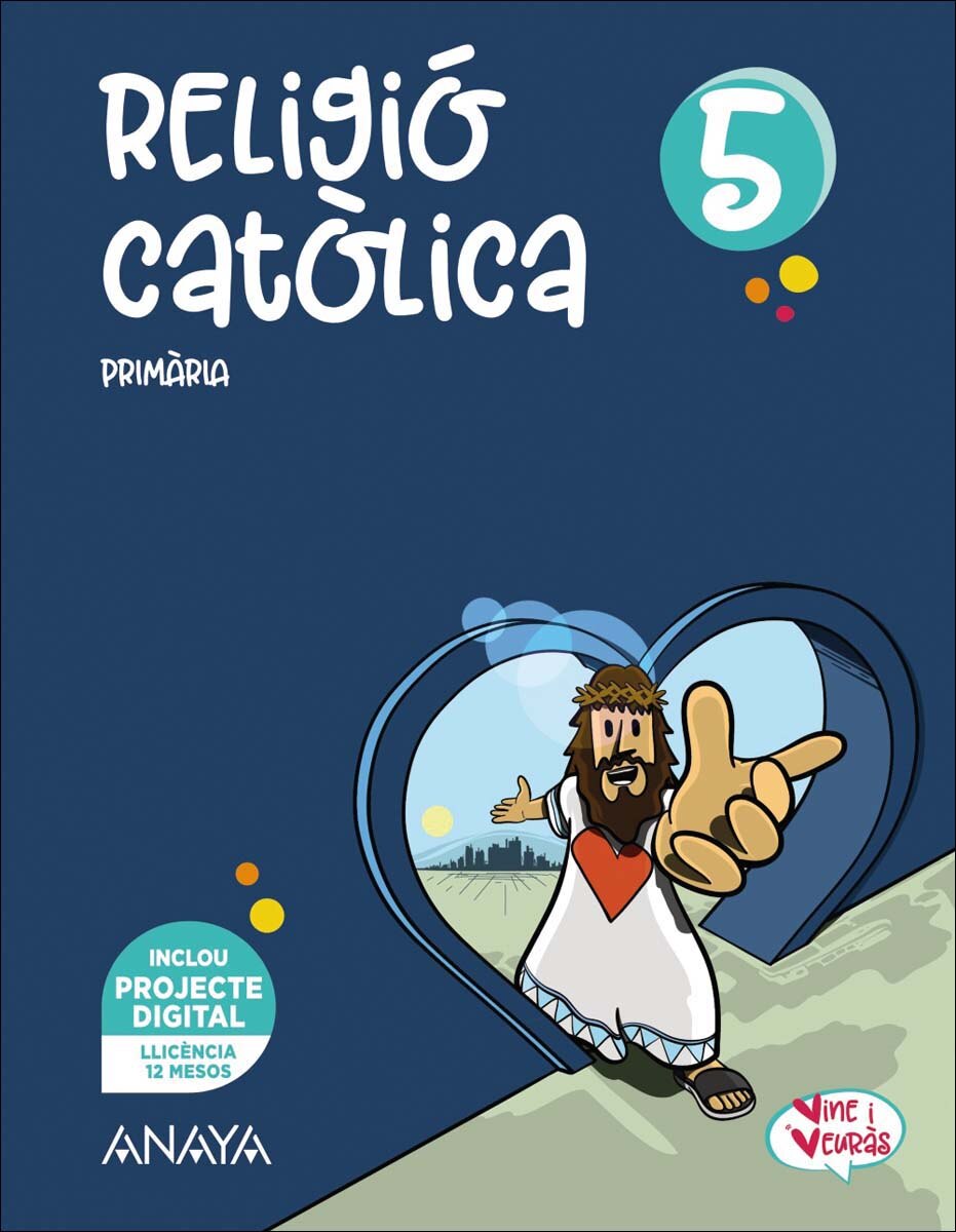 Portada de Religió catòlica 5. (Tapa blanda).