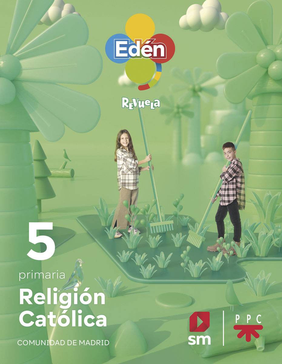 Portada de Religión católica. 5 primaria. Edén. Revuela (Madrid) 22 (Tapa blanda).